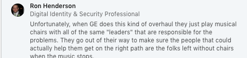 Linkedin User weighs in on GE Linkedin User weighs in on GE