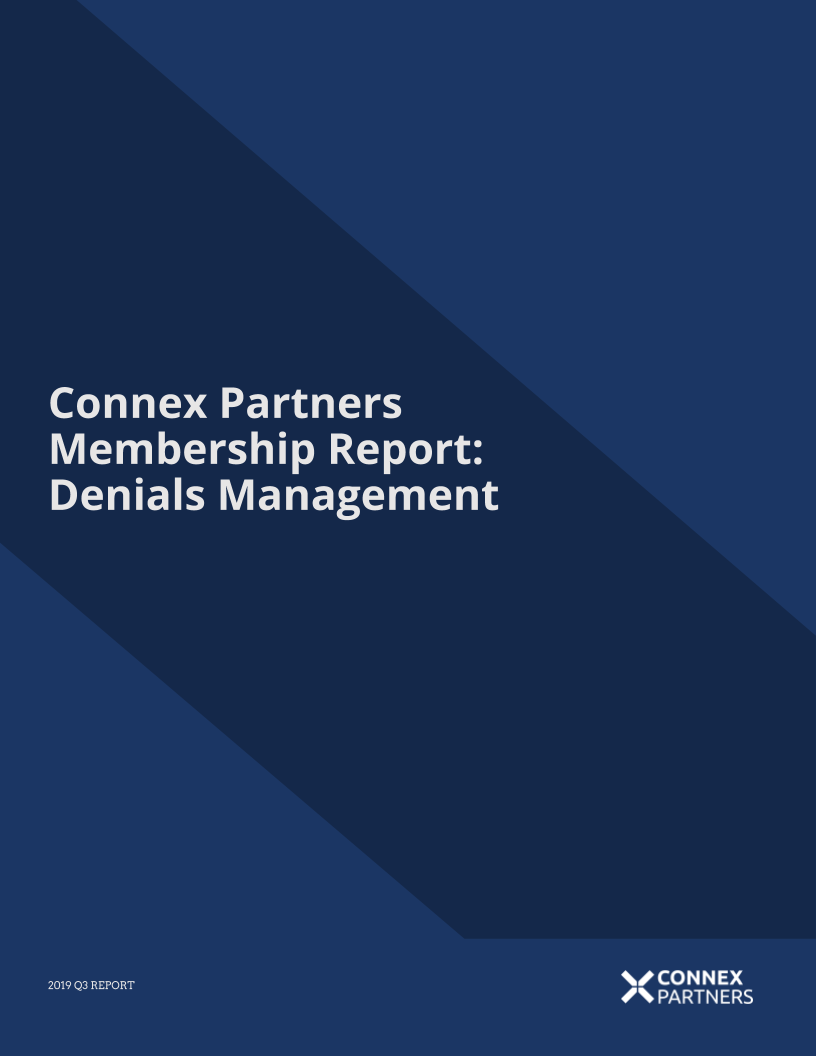 Denials Management 2019 Q3 Report